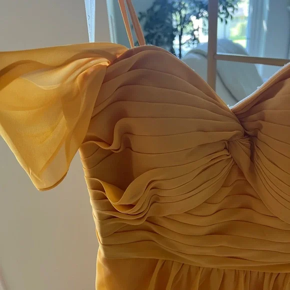 Azazie Millie Dress in Marigold - Picture 3 of 7